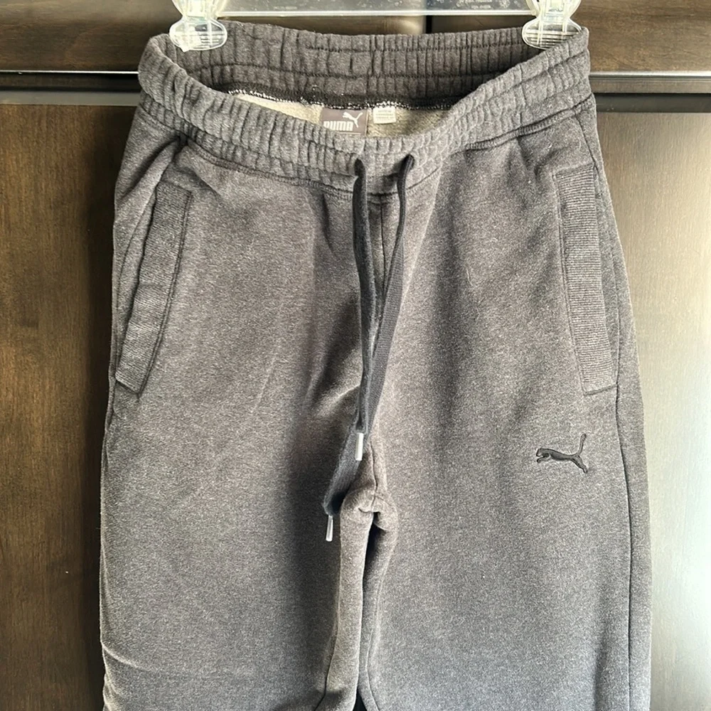 w Puma fleece lined joggers, unisex - Picture 2 of 7